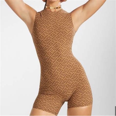 fendi bodysuit white|Fendi skims tights.